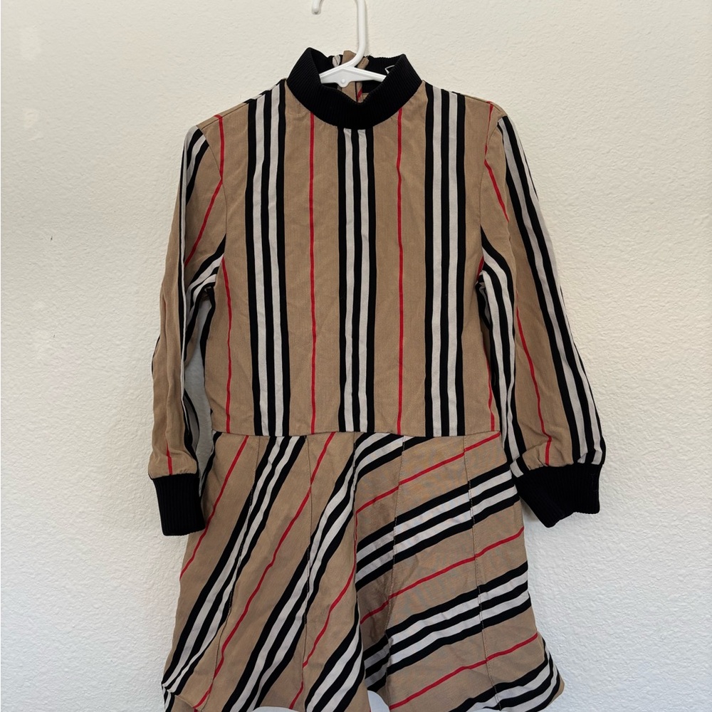 Burberry Tan and Black Striped Garment